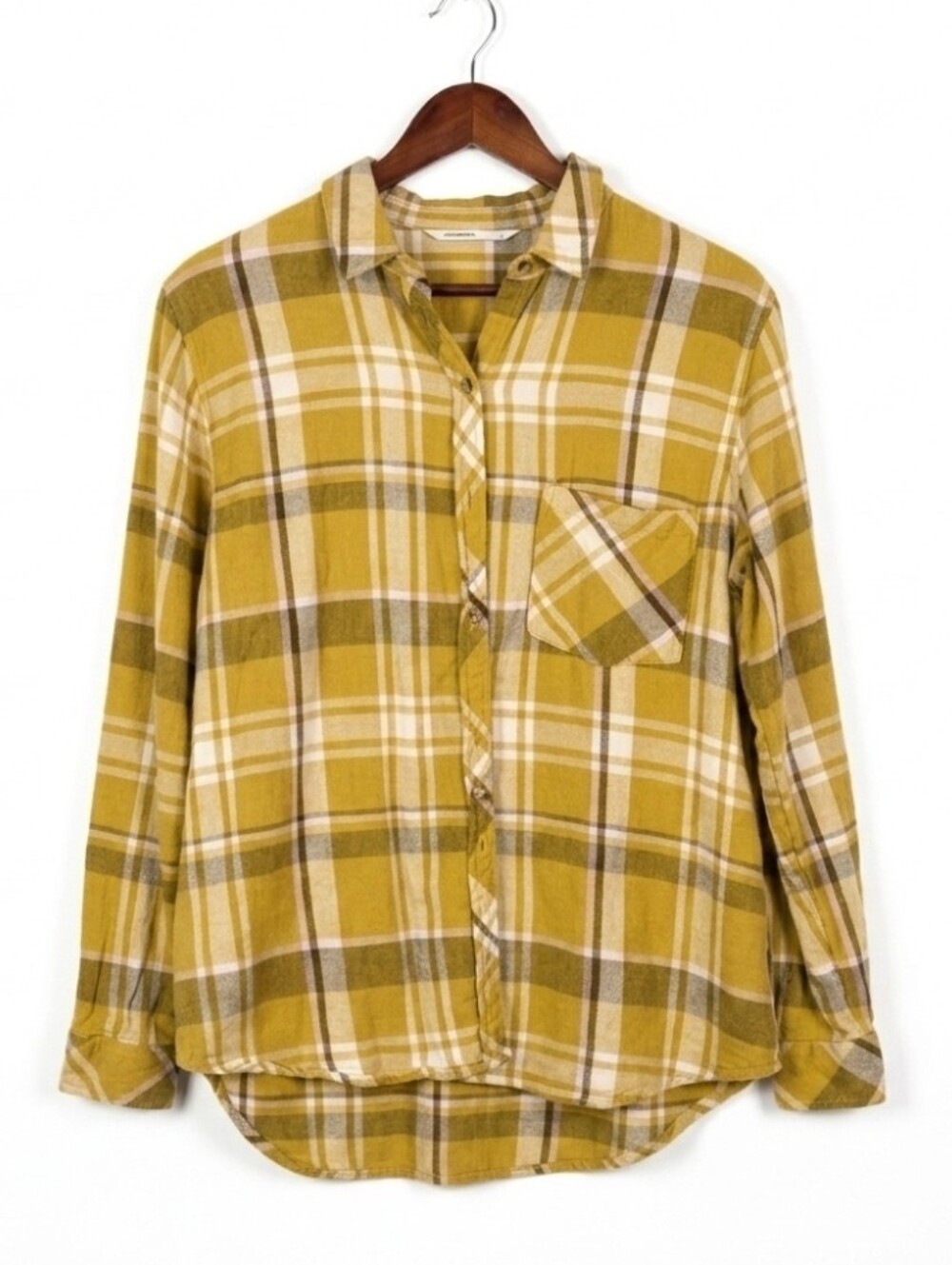 Sonoma plaid button down flannel top